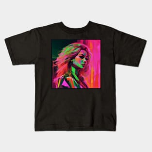 masterpiece epic retrowave art Kids T-Shirt